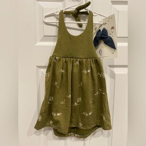 New! Lulu and Roo girls green desert green halter dress 18-24 months